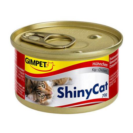 Корм для кошек GIMPET Shiny Cat, Цыпленок конс.70г