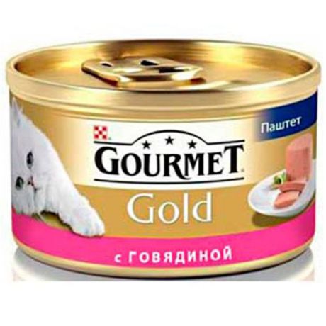 Корм для кошек Gourmet GOLD мусс говядина конс. 85г