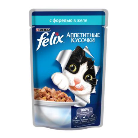 Корм для кошек FELIX (Феликс) (Феликс) Форель конс. 85г