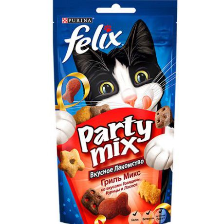 Лакомство для кошек FELIX (Феликс) Party mix Гриль Микс 60г