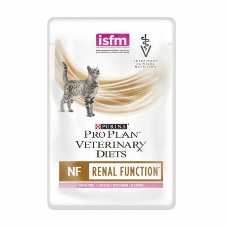 Корм для кошек PRO PLAN Veterinary Diets при почечной недостаточности, с лососем конс. пауч 85г