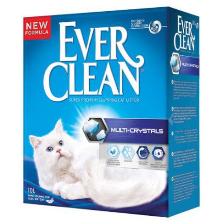 Наполнитель для кошачьего туалета EVER CLEAN Multi Crystals Blend комкующийся без ароматиз. 6кг