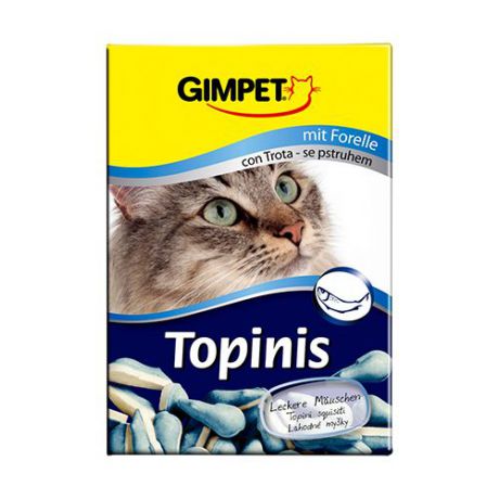 GIMPET Мышки с форелью и таурином для кошек 75 шт