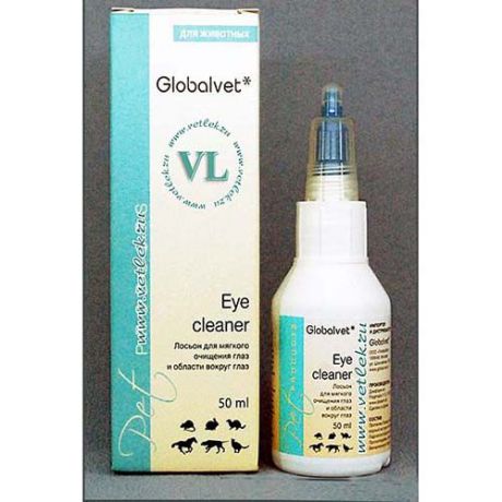 GLOBAL-VET Лосьон для мягкого очищения глаз и области вокруг глаз Eye cleaner, 50мл