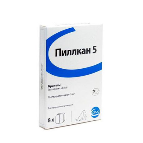 CEVA Пиллкан 5 (контрацептив для кошек сахарные кубики) 1 кубик