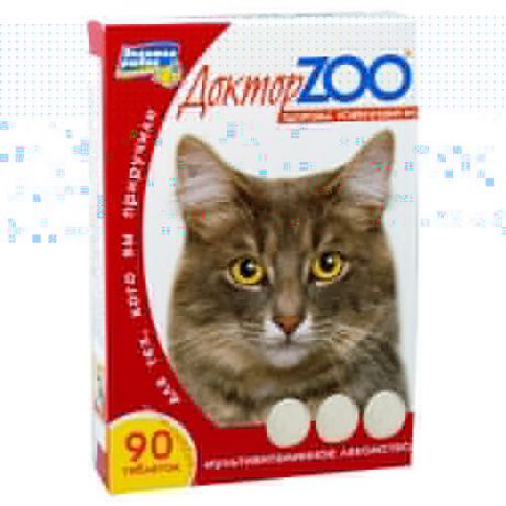 ДОКТОР ЗОО для кошек биотин+таурин 90таб