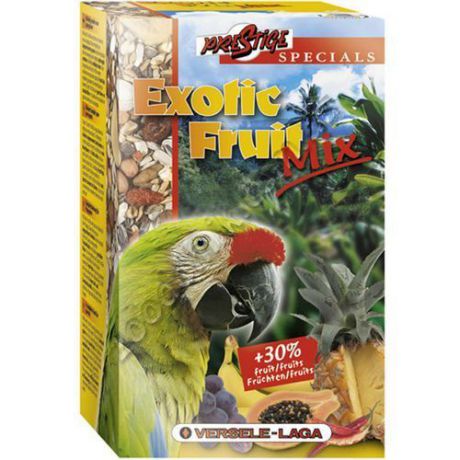 Корм для птиц VERSELE-LAGA Parrots Exotic Fruit Mix для курпных попугаев с фруктами 600гр