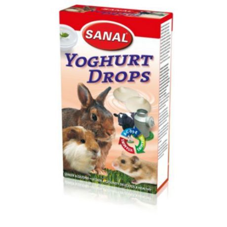 SANAL Дропсы для грызунов Yoghurt Drops (Йогурт + Вит. А, С, D, E) 45г