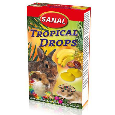 SANAL Дропсы для грызунов Tropical Drops (тропические) 45г