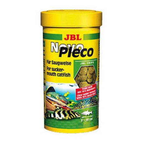 Корм для рыб JBL NovoPleco Водорослевые чипсы с примесью целлюлозы для кольчужных сомов 100мл (55г)