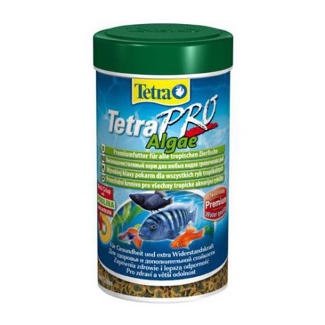 Корм для рыб TETRA PRO Algae раст.корм для всех видов рыб в чипсах 100мл