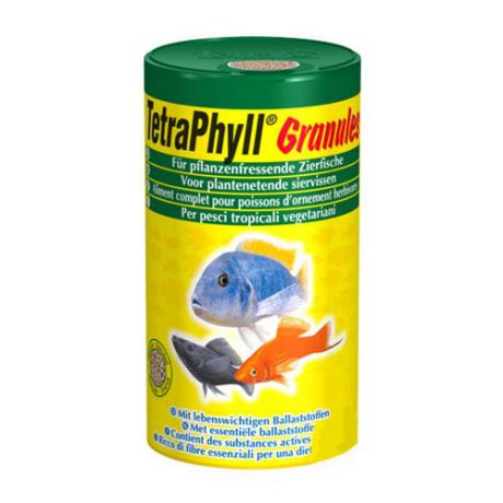 Корм для рыб TETRA Phyll для всех видов рыб, растительные гранулы 250мл