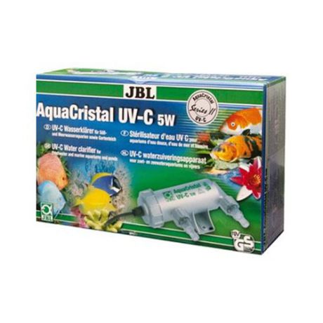 JBL AquaCristal UV-C 5W SERIES II - Ультрафиолетовый стерилизатор воды для аквариумов с пресной и морской водой и прудов, 5 ватт