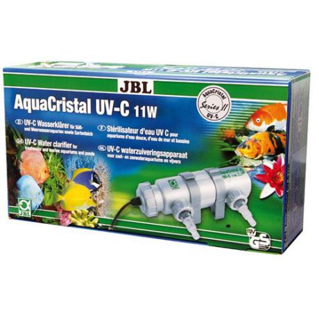 JBL AquaCristal UV-C 11W SERIES II - Ультрафиолетовый стерилизатор воды для аквариумов с пресной и морской водой и прудов, 11 ватт