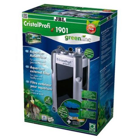 Внешний фильтр JBL CristalProfi e1901 greenline д/аквариумов 300-800л, до 150см длиной, 1900л/ч