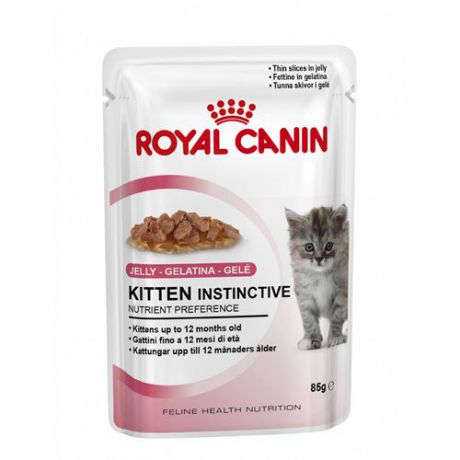 Корм для котят ROYAL CANIN (Роял Канин) Kitten Instinctive от 4 до 12 месяцев, в желе конс. 85г