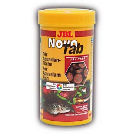 Корм для рыб JBL NovoTab - Корм в форме таблеток для всех видов аквариумных рыб, 250мл. (400шт)