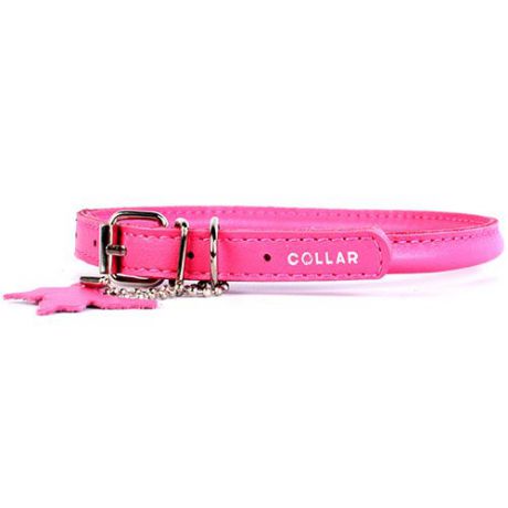Ошейник для собак COLLAR GLAMOUR круглый для длинношерстных собак 6мм 20-25см розовый