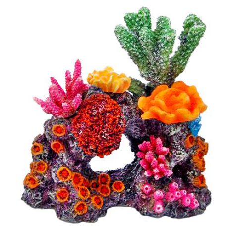 Декорация FAUNA INTERNATIONAL коралл на рифе 16х16,5х15см