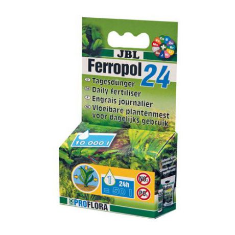 Удобрение для растений JBL &quot;Ferropol 24&quot; Ежедневное комплексное, для аквариумных растений 50мл