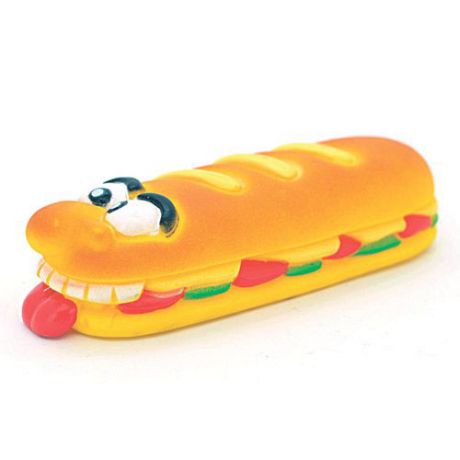 Игрушка для собак LILLI PET Hot Dog с пищалкой 18.5см винил