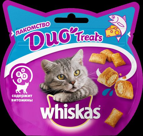 Лакомство для кошек Whiskas Duo лосось, сыр 40г