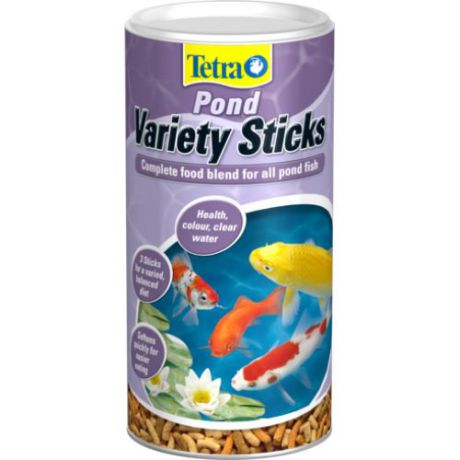 Корм для рыб TETRA Pond Variety Sticks для прудовых рыб, 3 вида палочек 1л