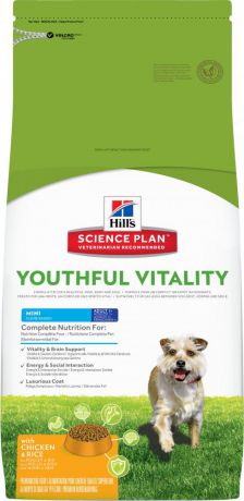 Корм для собак HILL'S Youthful Vitality для пожилых собак мелких пород, Курица сух. 2,5кг