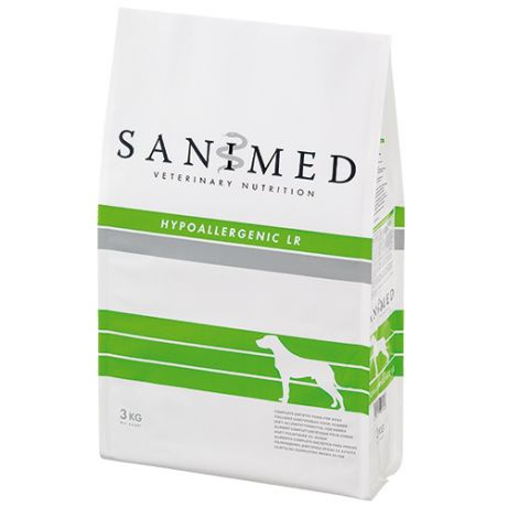Корм для собак SANIMED dog Hypoallergic LR при пищевой аллергии, ягненок сух. 3кг