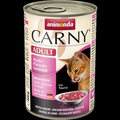 Корм для кошек ANIMONDA Carny Adult коктейль из разных сортов мяса конс. 400г
