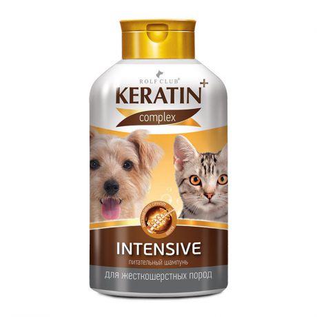Шампунь KERATIN+ Intensive для жесткошерстных кошек и собак 400мл