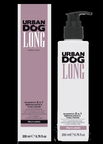 Шампунь URBAN DOG 2 в 1 распутывающий и удаляющий неприятный запах, Long Hair 200мл