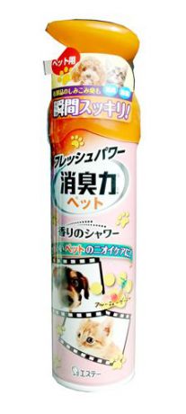 Спрей-освежитель воздуха ST Shoushuuriki против запаха домашних животных с ароматом фрукт.сада 280мл