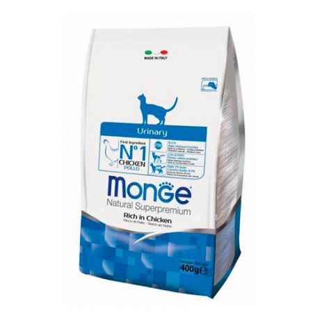 Корм для кошек MONGE Cat Urinary профилактика МКБ сух. 400г