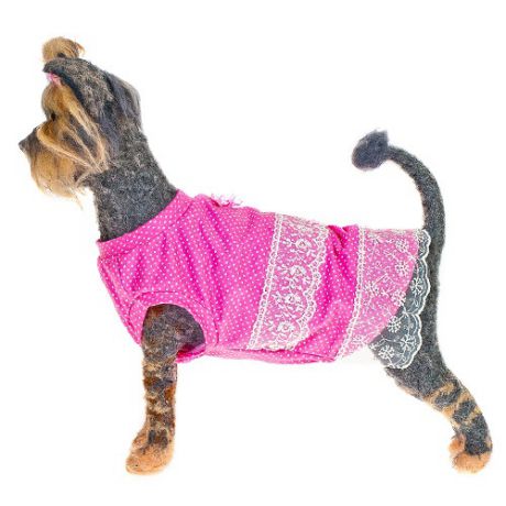 Платье для собак HAPPY PUPPY Шатель розовый 3
