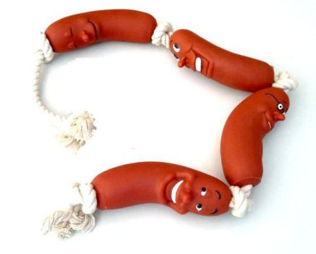 Игрушка для собак LILLI PET 4 Sausages On Rope 80см