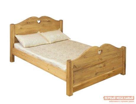 Двуспальная кровать из массива дерева Волшебная сосна LIT COEUR 140 (LCOEUR 140) / LIT COEUR 160 (LCOEUR 160)