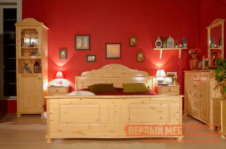 Кровать двуспальная из массива сосны Timberica Айно