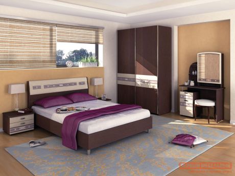 Комплект мебели для спальни Витра Ривьера К3