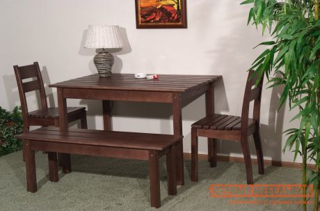 Комплект садовой мебели Timberica Скамья дачная №1 + 2 стула дачного + стол дачный №2