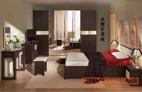 Комплект мебели для спальни ТД Арника Амели Венге К3