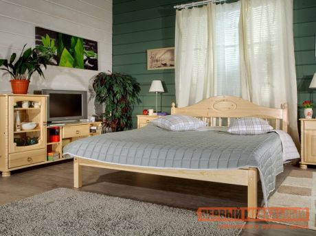 Двуспальная кровать из массива дерева Timberica Фрея (F1)
