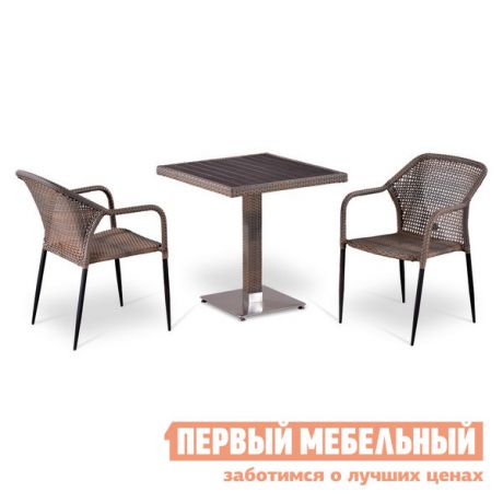 Комплект плетеной мебели Афина-мебель Т502DG/Y35G-W1289