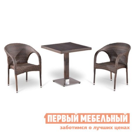 Комплект плетеной мебели Афина-мебель Т502DG/Y290BG-W1289