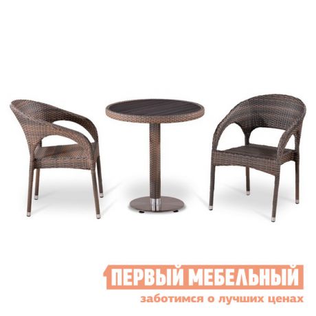 Комплект плетеной мебели Афина-мебель Т501DG/Y90CG-W1289