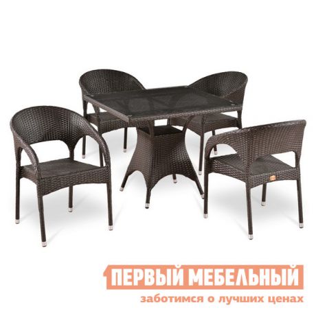 Комплект плетеной мебели Афина-мебель Т220BT/Y90С-W51