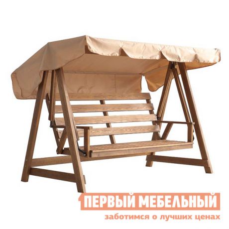 Садовые качели из дерева ЛетоЛюкс Floresta Brown