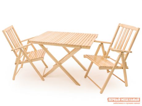 Комплект уличной мебели для дачи Смолянка СМ004Б+СМ047Б 2 шт