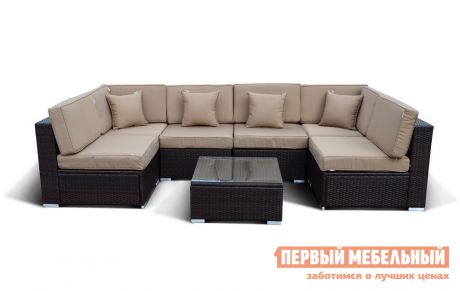 Комплект плетеной мебели Афина-мебель YR822-W53