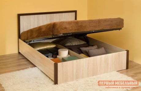 Полутороспальная кровать с ящиками ТД Арника BAUHAUS 3.2